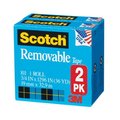 3M 3M Company MMM8112PK Scotch Removable Tape.5X1296 2Pk 811-2PK